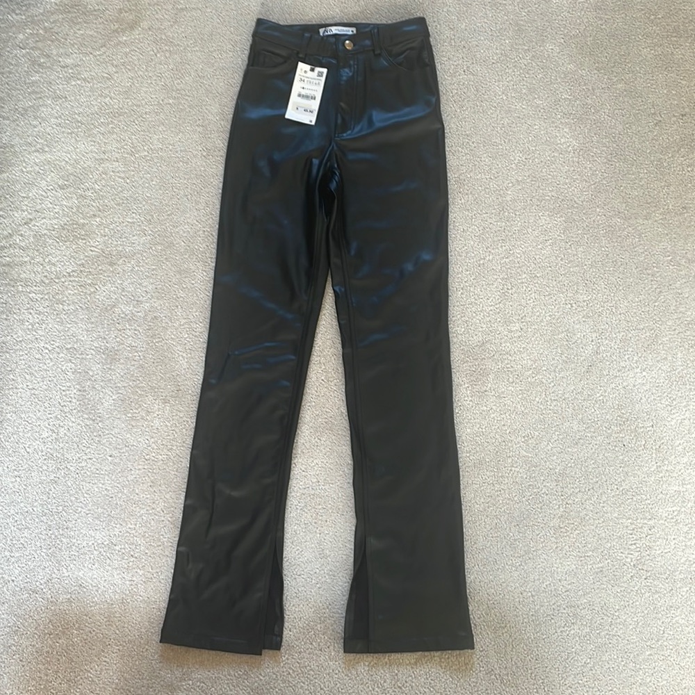 Zara Vegan Leather Pants NWT